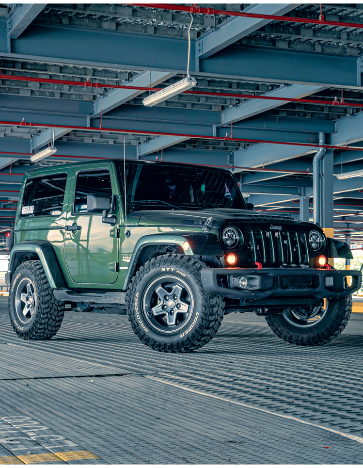 Side view of the Black Ops Edition Supercharger System for 2007-2011 Jeep Wrangler, highlighting sleek design and premium components
