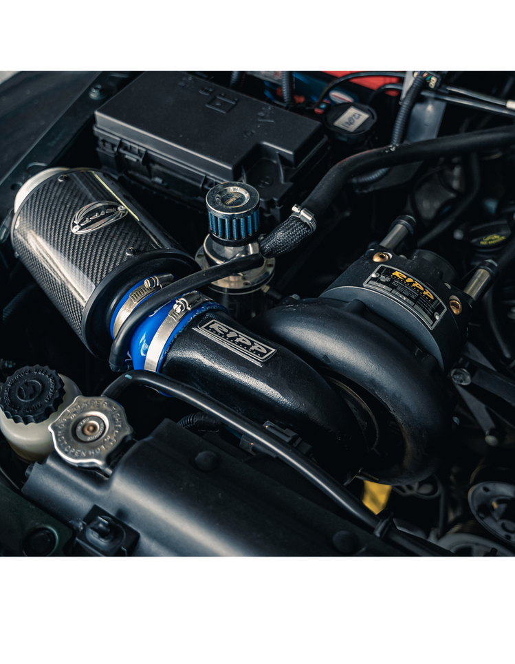 Close-up of the Black Ops Edition Supercharger System components, designed for 2007-2011 Jeep Wrangler engines