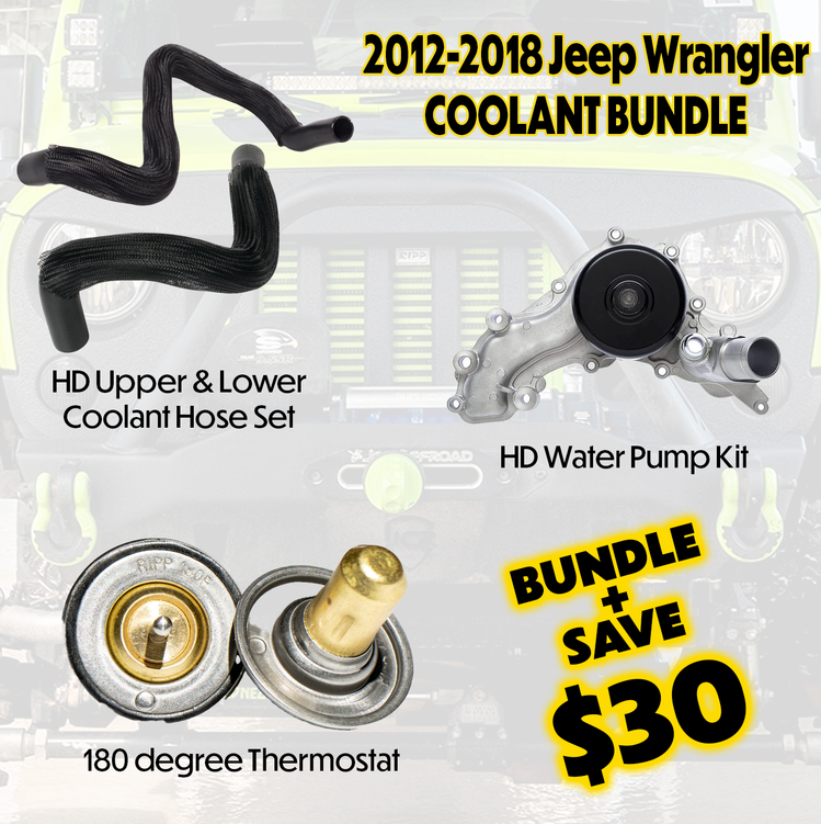 2012-2018 Jeep Wrangler 3.6L Cooling Maintenance Bundle