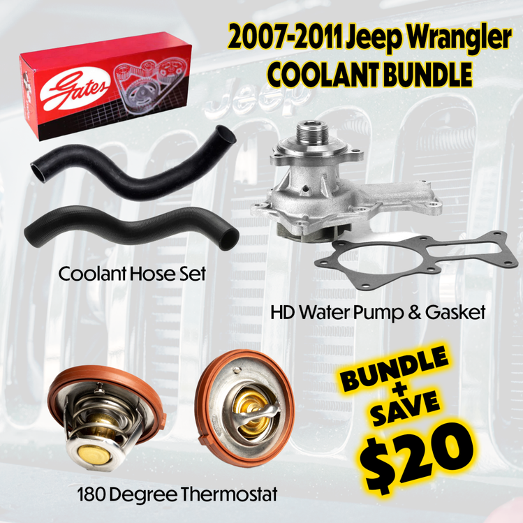 2007-2011 Jeep Wrangler 3.8L Cooling Maintenance Bundle