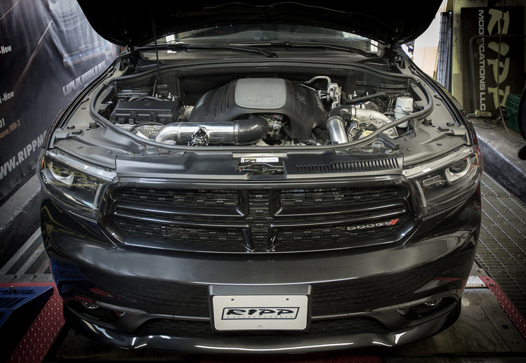 RIPP high-performance supercharger system, emphasizing sleek design and advanced technology