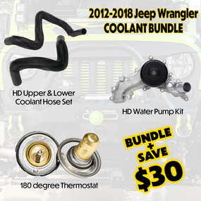 2012-2018 Jeep Wrangler 3.6L Cooling Maintenance Bundle main